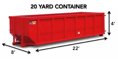 20yard container